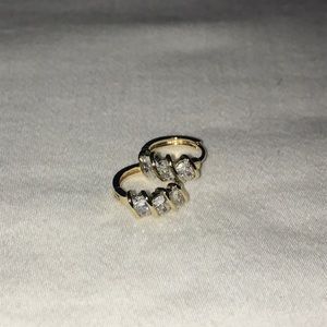 Small huggies earrings